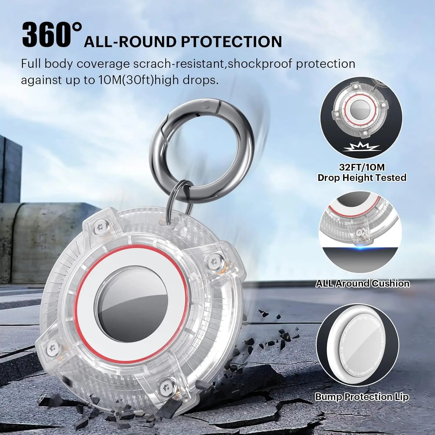 Waterproof Protective Cover for AirTag – Ultimate Durability