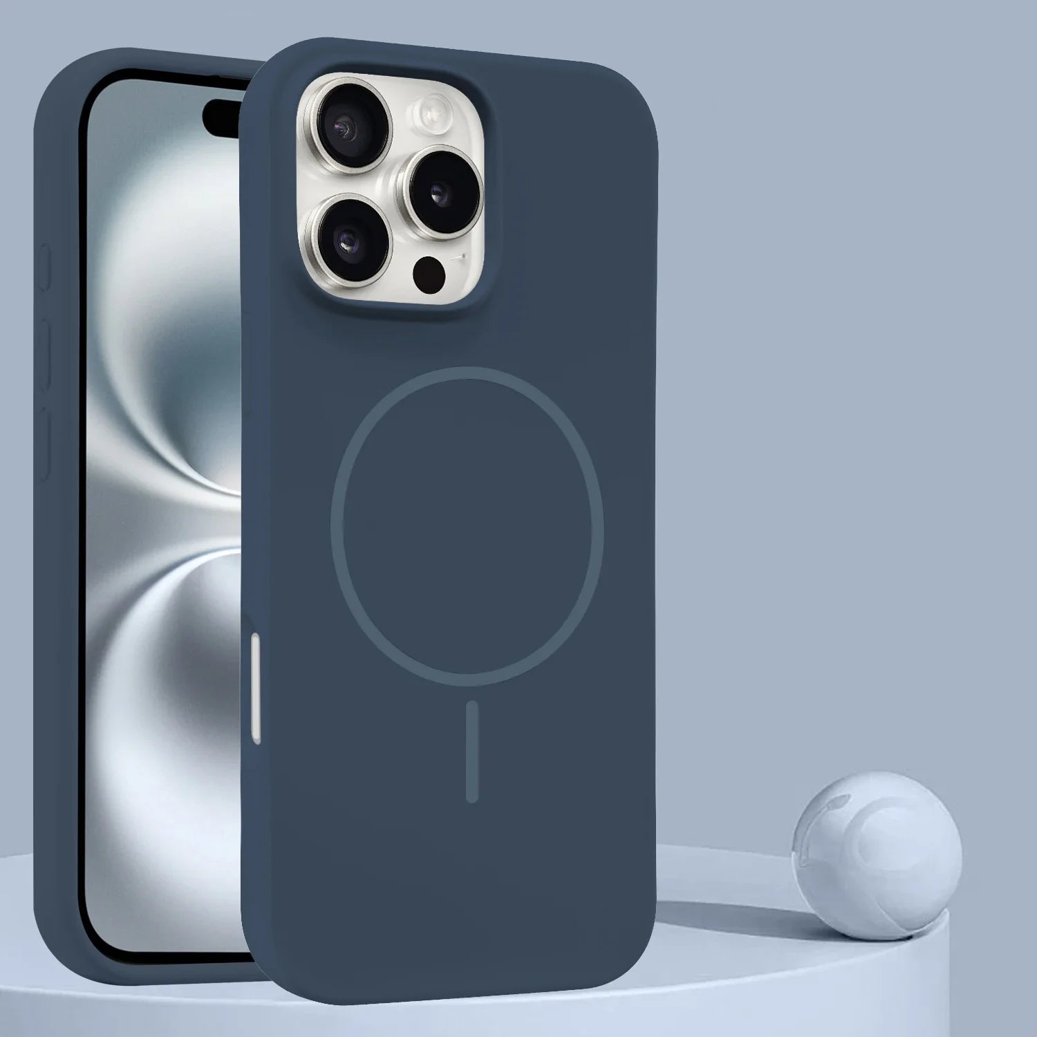 Soft Liquid Silicone MagSafe-Compatible Case for iPhone 16 Series