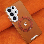 Luxury Business Magnetic Case with 360 Rotating Bracket for Samsung Galaxy S26 Series