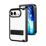 Aluminum Alloy Kickstand Case with Full Hinge Protection for iPhone Duo