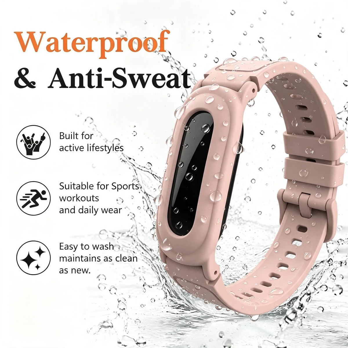 TPU Shockproof Case with Sport Band for Google Fitbit Air