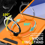 Samsung Galaxy Z Flip 7 Luxury Magnetic Charging Case with Ring Holder