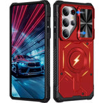 Military-Grade Shockproof Case with Slide Window Camera Cover for Samsung Galaxy S26 Ultra