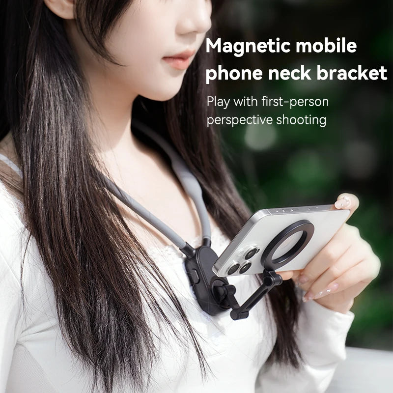Universal Neck Mount Magnetic Phone Clip