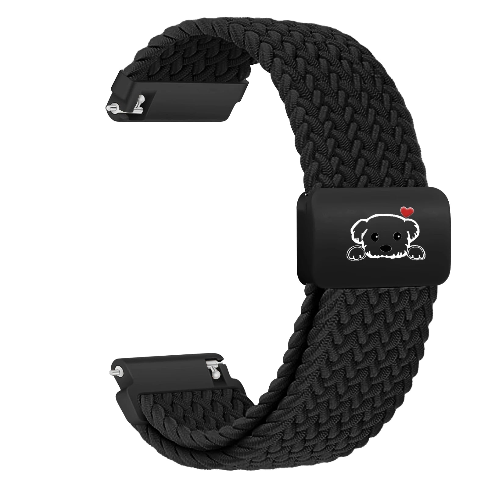Cute Dog Design Magnetic Braided Strap for Samsung Galaxy Watch 8 & Galaxy Watch 8 Classic
