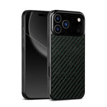 Woven Carbon Fiber MagSafe Case with Raised Lens Protection for iPhone 17 Series