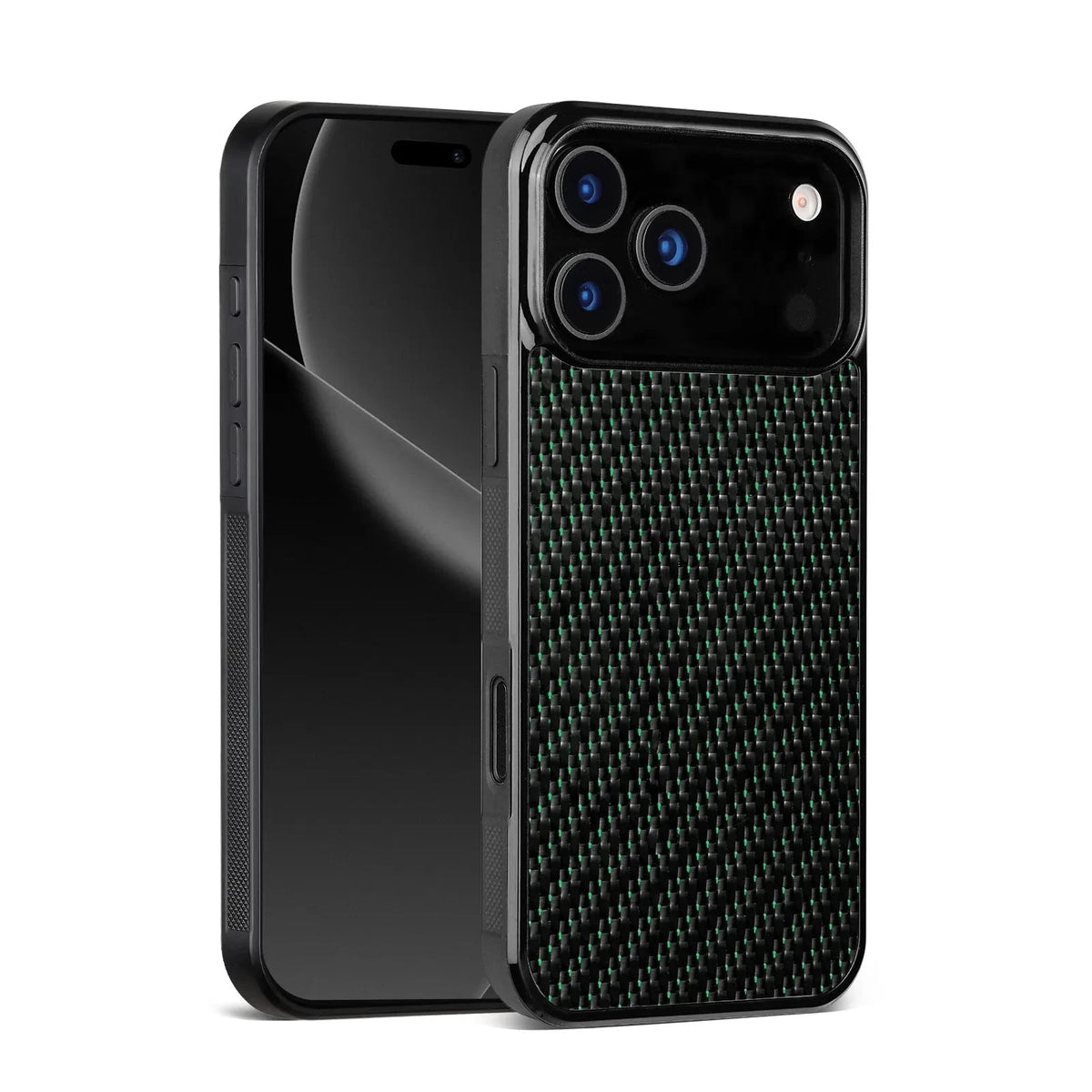 Woven Carbon Fiber MagSafe Case with Raised Lens Protection for iPhone 17 Series