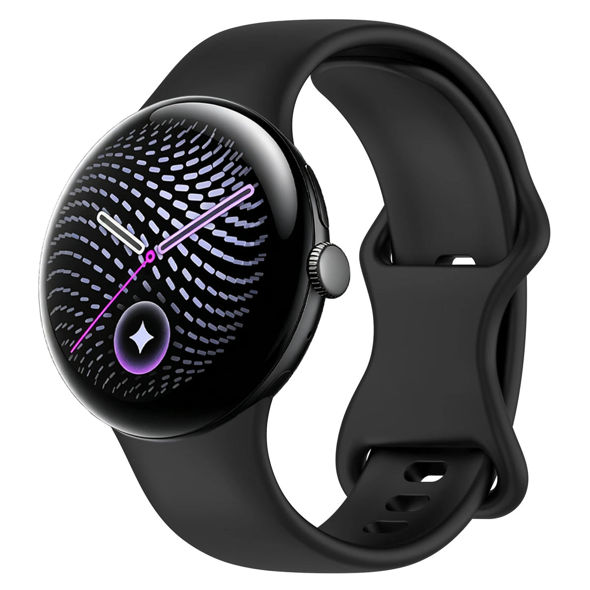 Silicone Quick-Release Watch Band with 8-Shape Anchor for Google Pixel Watch 5