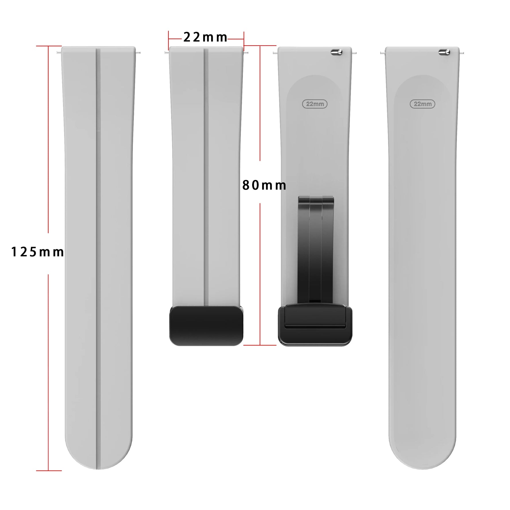 Nothing CMF Watch 3 Pro Silicone Band with Folding Magnetic Clasp