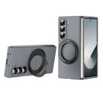 Skin-Feel Ultra Thin Magnetic Case with 360° Ring Kickstand for Samsung Galaxy Z Fold 6