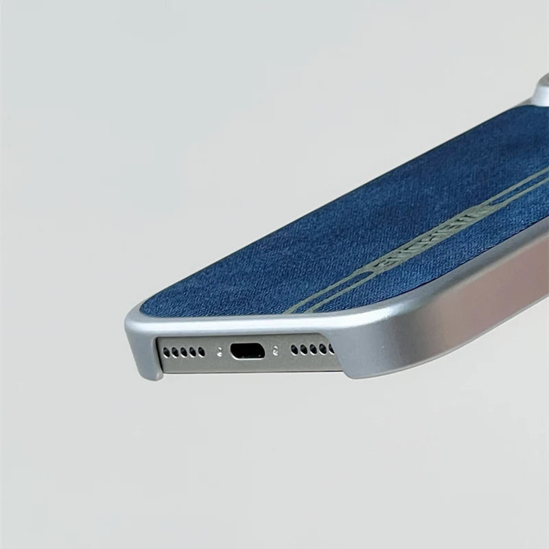 Matte Fabric Frosted Armor MagSafe Case for iPhone 17 Series