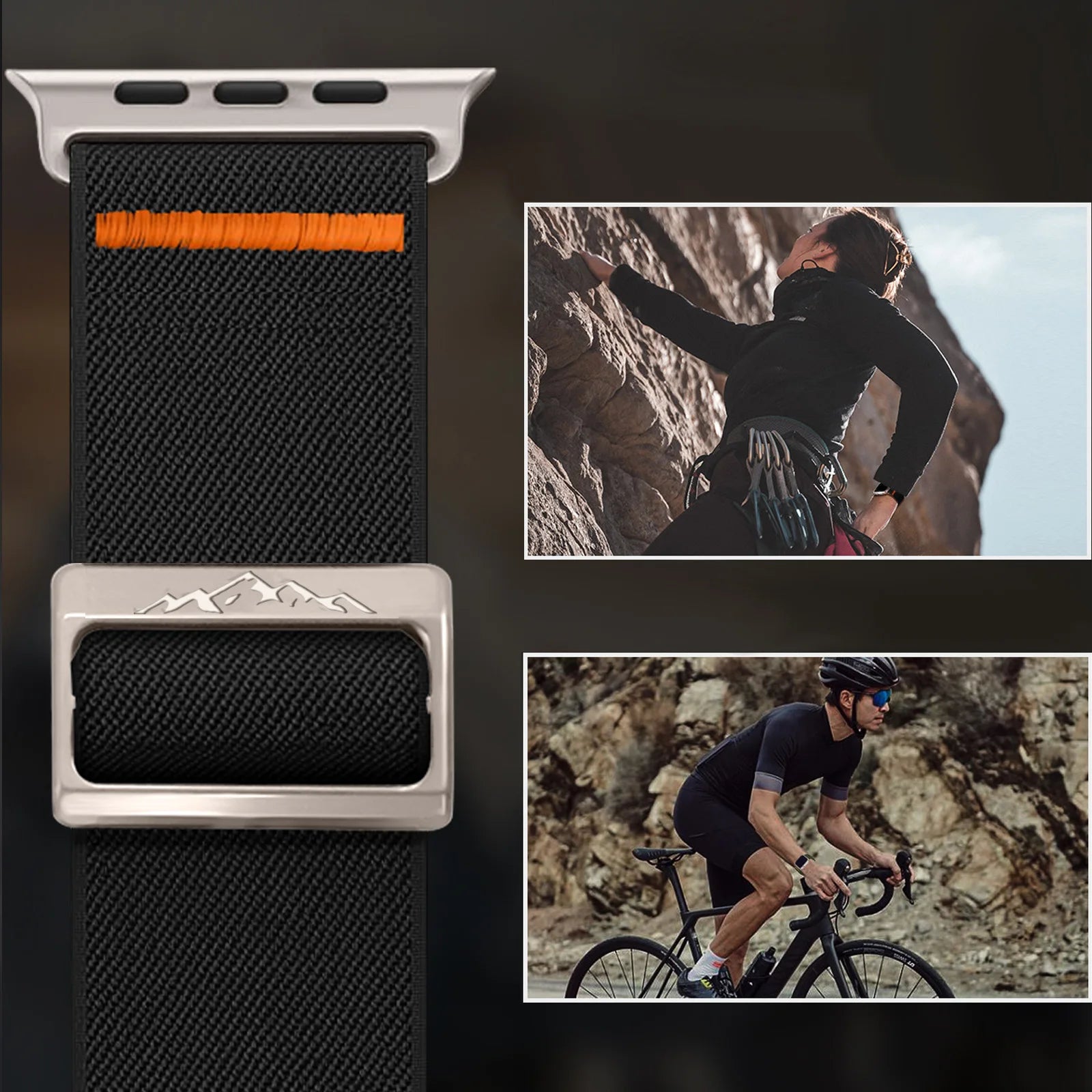 Skin-Friendly Hypoallergenic Nylon Band for Apple Watch
