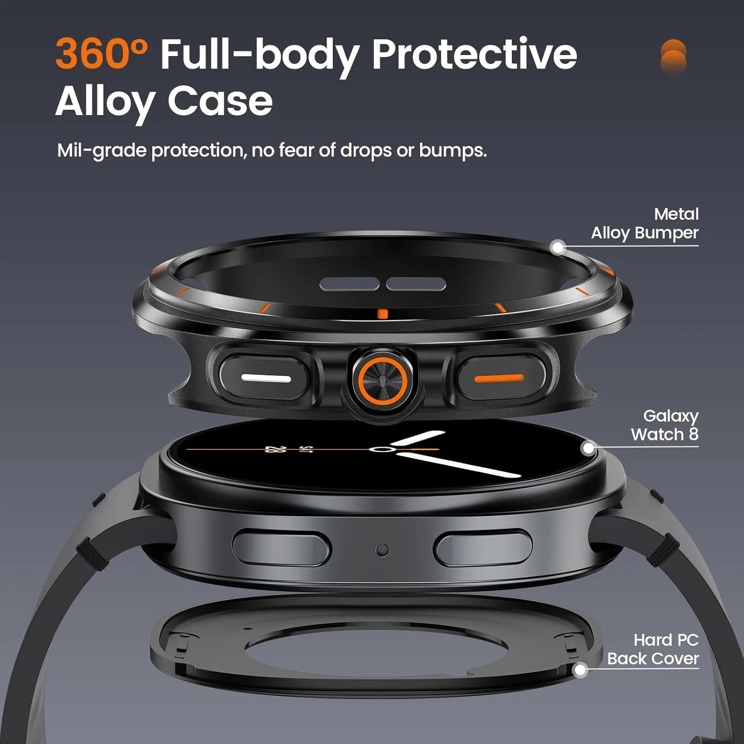Samsung Galaxy Watch 8 Stainless Steel Case