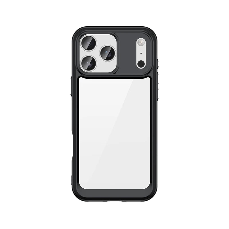 iPhone 17 Series Clear Luxury Silicone Bumper Shockproof Protective Case