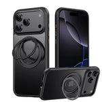 iPhone 17 Series Transparent MagSafe Case with 360° Rotating Ring Holder