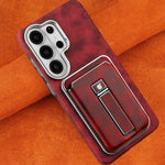 Premium Magnetic Leather Case for Samsung Galaxy S26 Series with Removable Card Holder