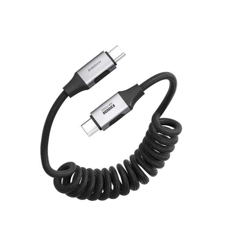 Hagibis Coiled USB-C Fast Charging Cable