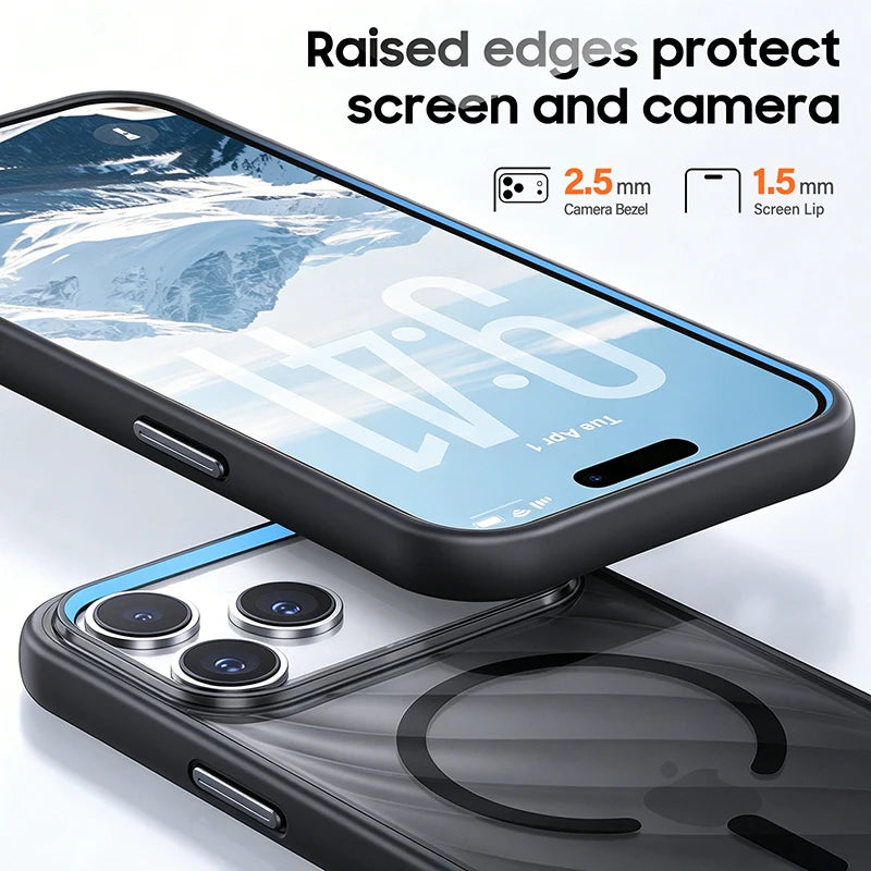Frosted Semi-Transparent MagSafe Case for iPhone 18 Series