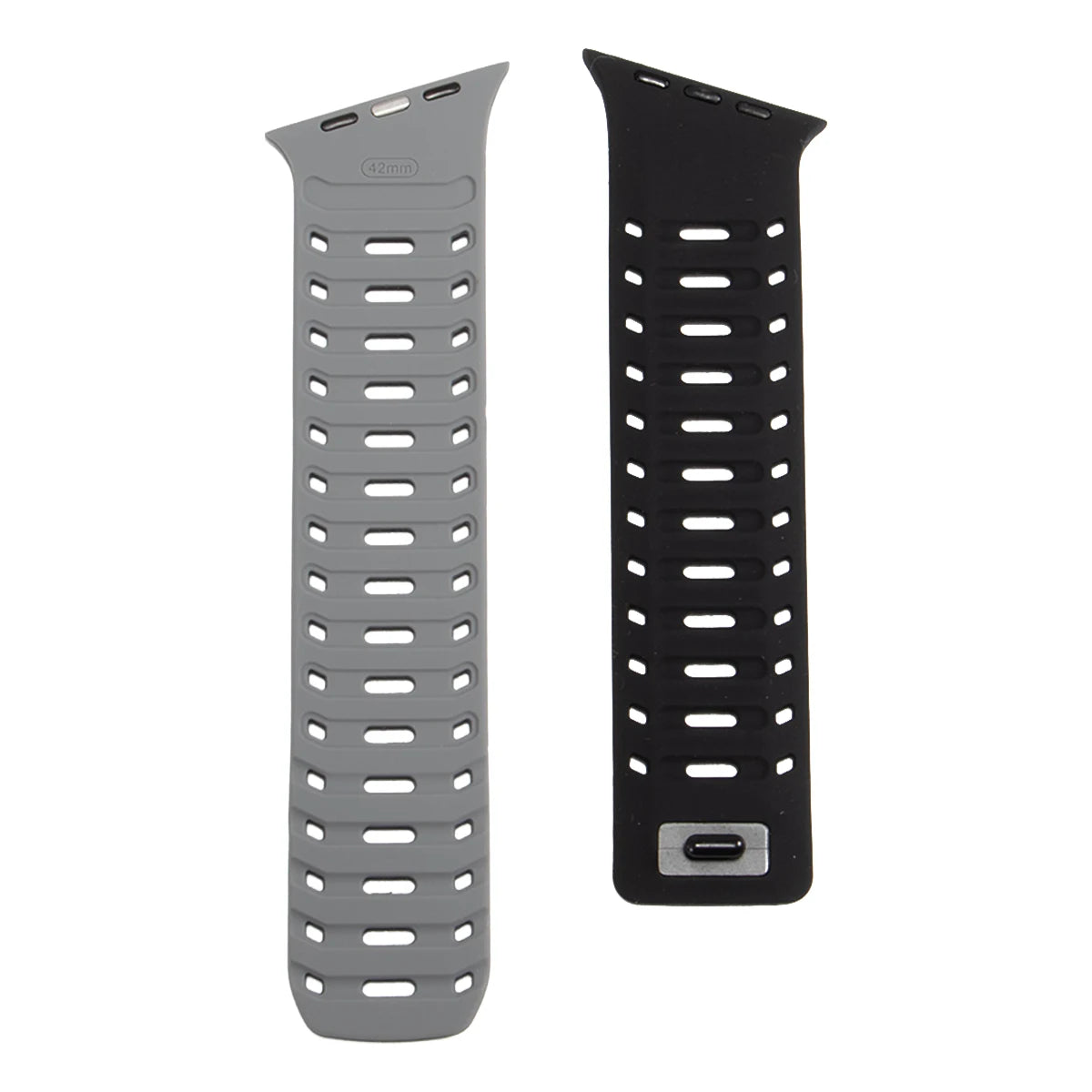 Perforated Silicone Magnetic Band with One-Hand Fastening for Apple Watch