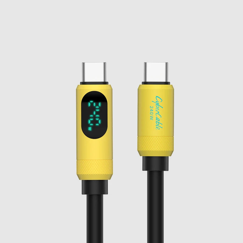 Hagibis 240W PD Fast Charging USB-C Cable with LED Display
