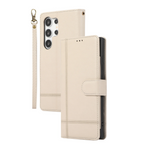 Crossbody Mirror Card Slot Wallet Leather Case for Samsung Galaxy S24 Series