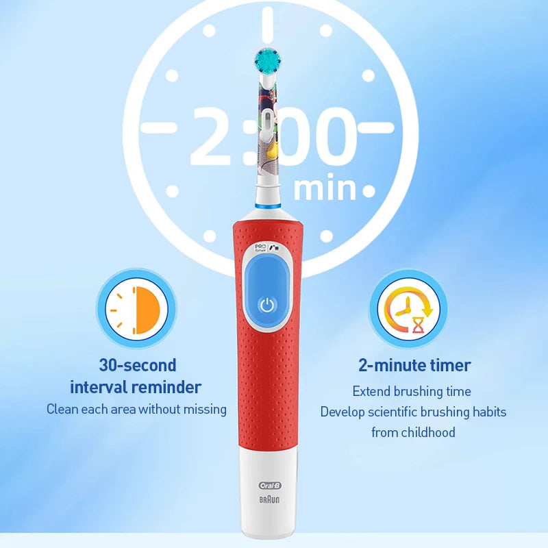 Oral-B D103K Children's Electric Toothbrush with 2 Modes and Built-in Timer
