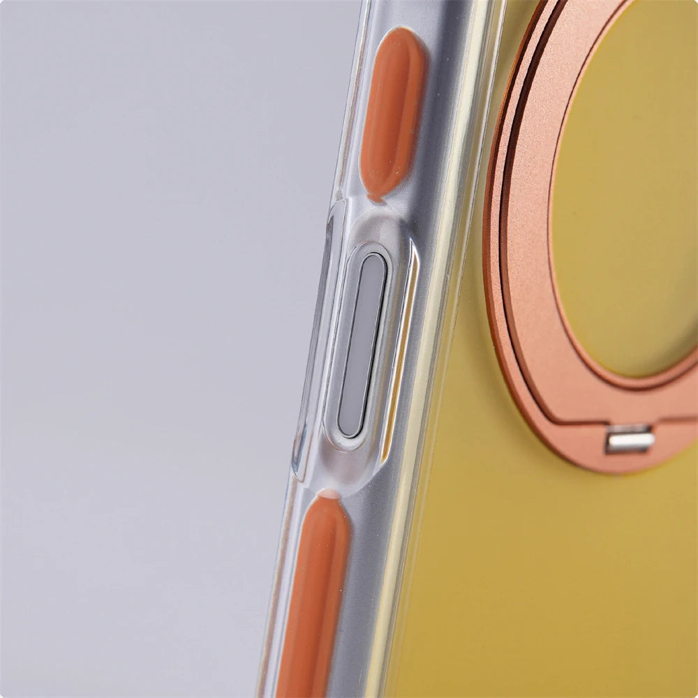 Shockproof MagSafe Case with 360° Rotatable Ring Stand for iPhone 18 Series