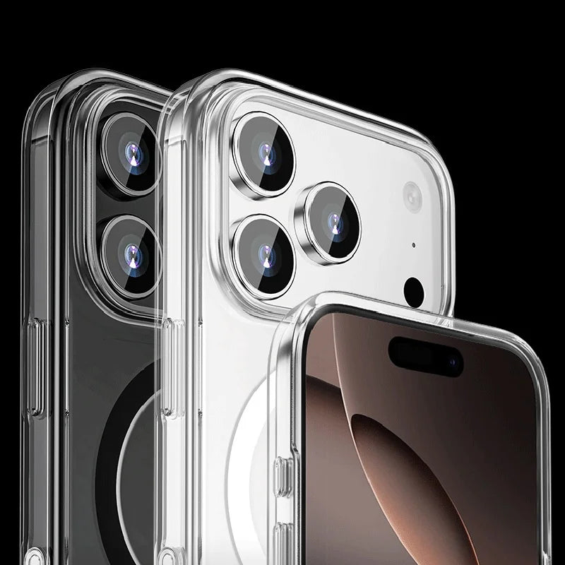 MagSafe Compatible Transparent Case for iPhone 17 Series