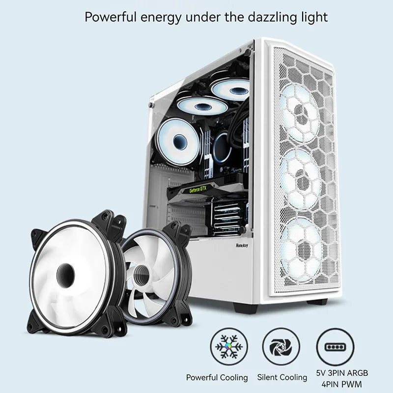 TEUCER SF-06 PC 5V 3PIN ARGB CPU Cooler Fan Kit