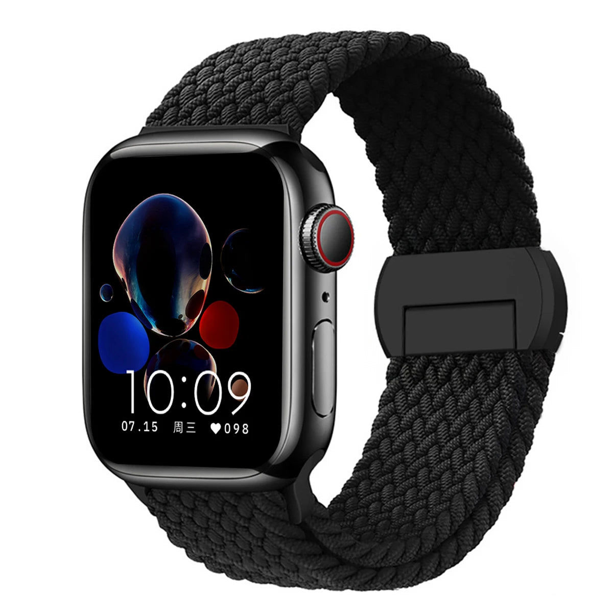 Stretchable Braided Solo Loop with Magnetic Closure for Apple Watch