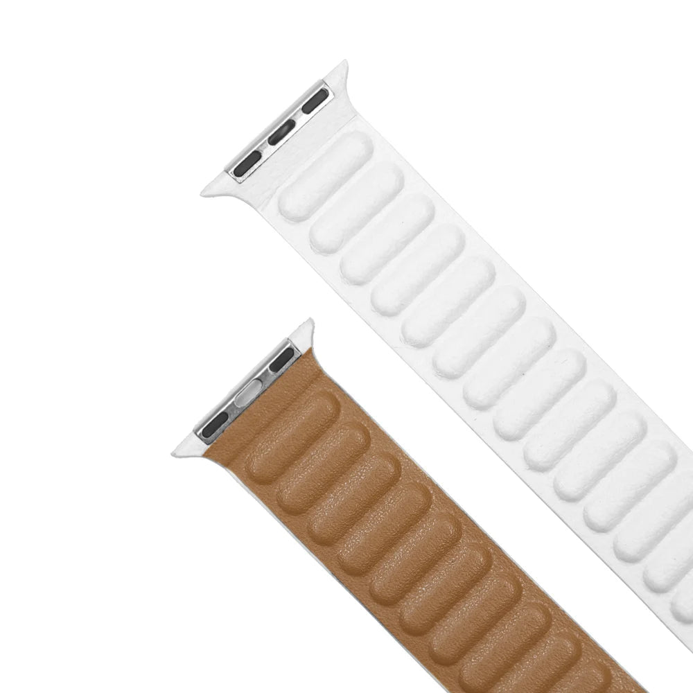 Magnetic Leather Link Band for Apple Watch