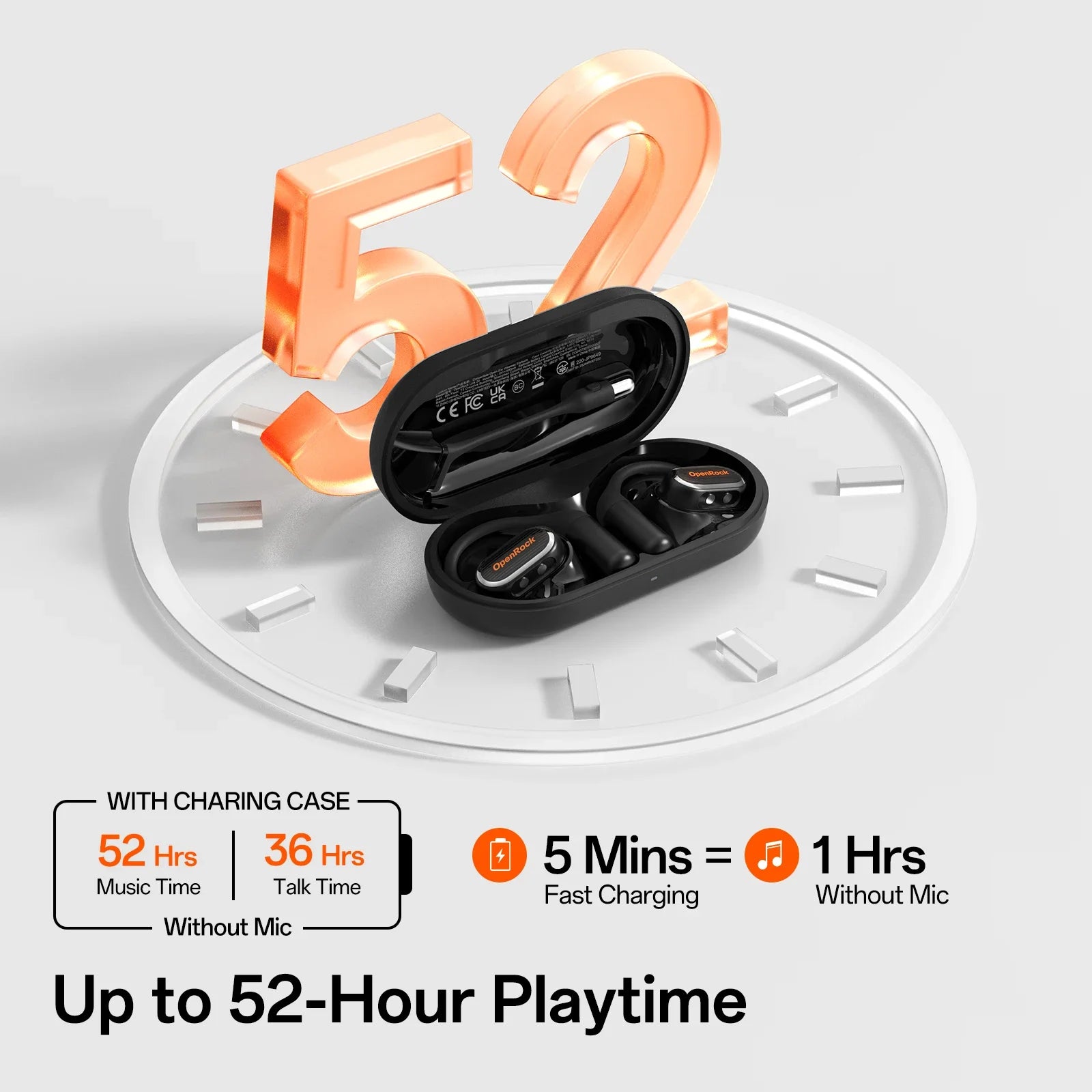 OpenRock Link 20 AI Translator Open-Ear Wireless Earphones