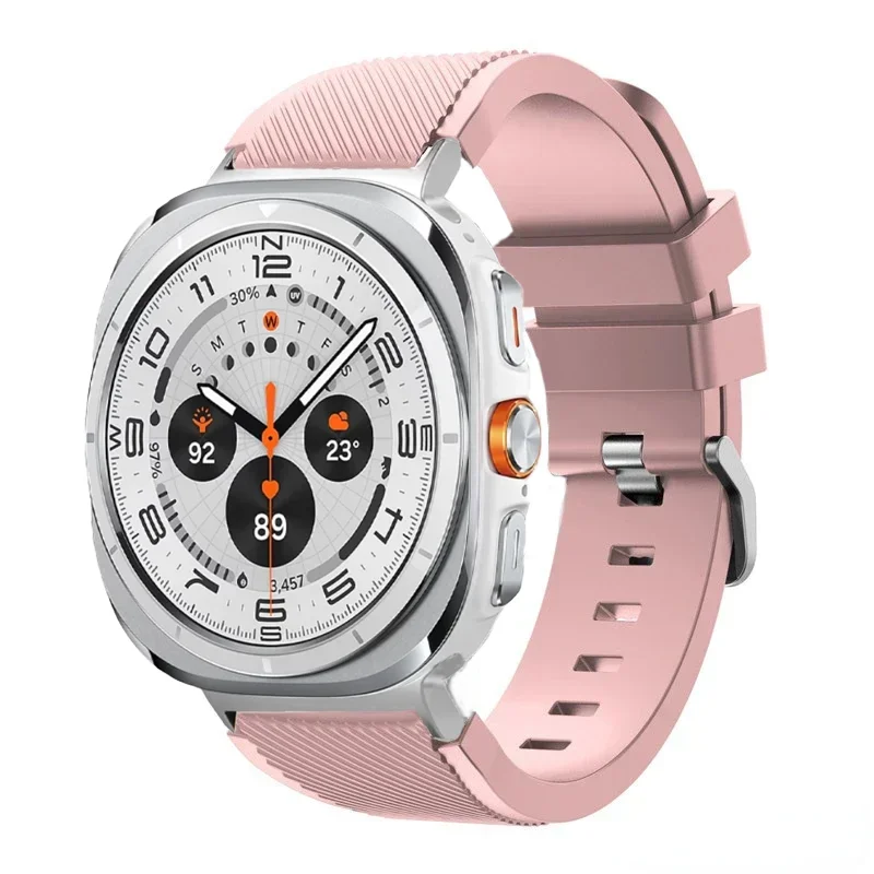 Stripe Textured Silicone Wristband for Samsung Galaxy Watch Ultra
