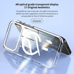 Premium Clear MagSafe Case with Striped Edges for iPhone 17 Series