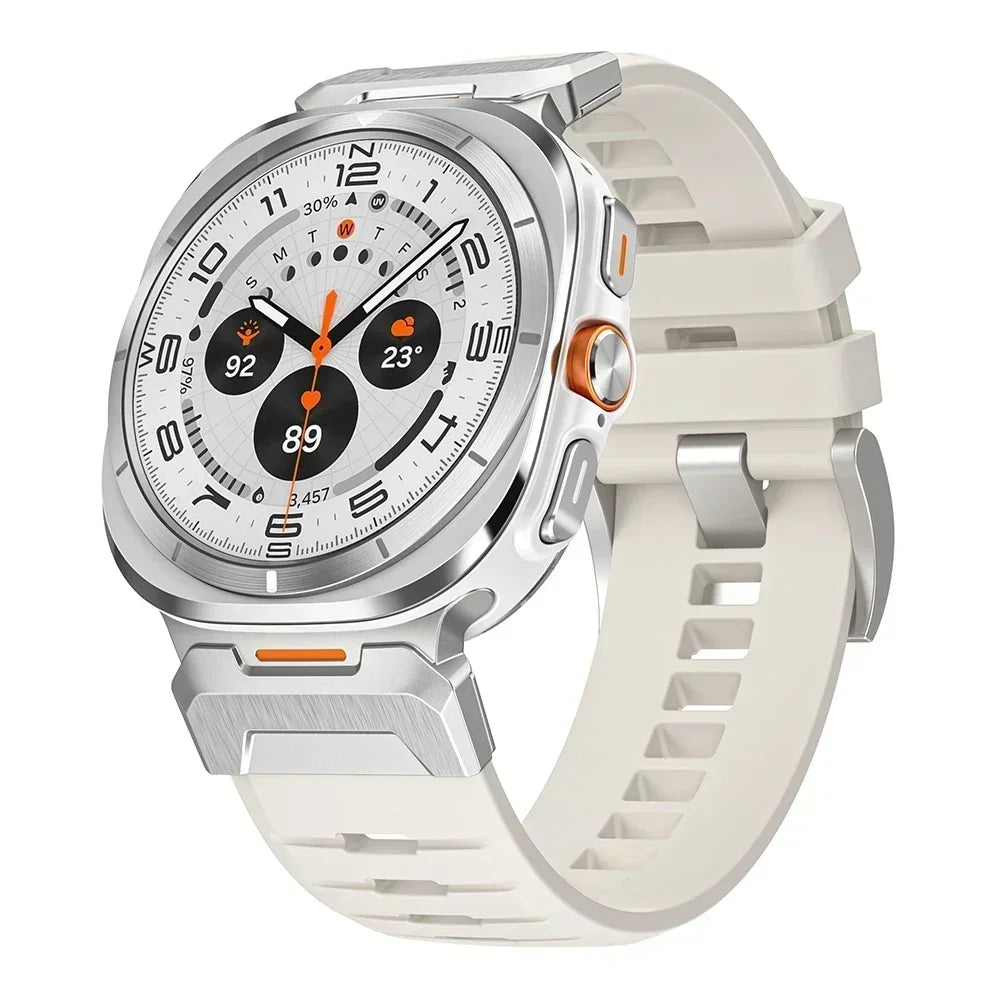 Stainless Steel & Rubber Band for Samsung Galaxy Watch Ultra and Samsung Galaxy Watch Ultra (2025)