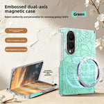 Luxury Magnetic Embossed Leather Case for Samsung Galaxy Z Fold 8