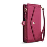 Crossbody Magnetic Leather Wallet Case for Samsung Galaxy S25 Series