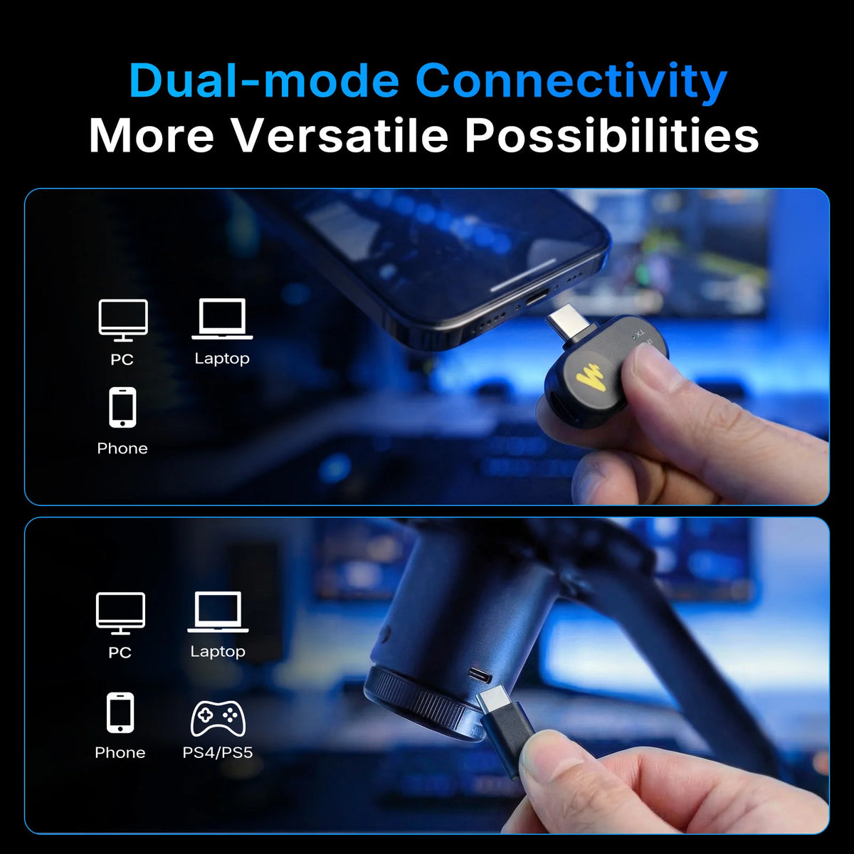 MAONO DGM20W Wireless Condenser Microphone USB-C
