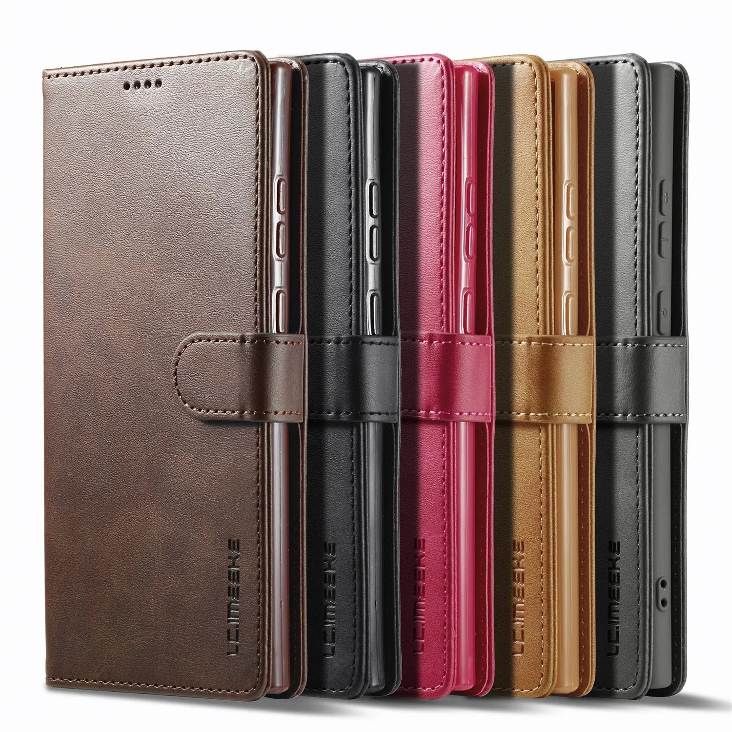 Premium Leather Flip Wallet Case for Samsung Galaxy S25 Series