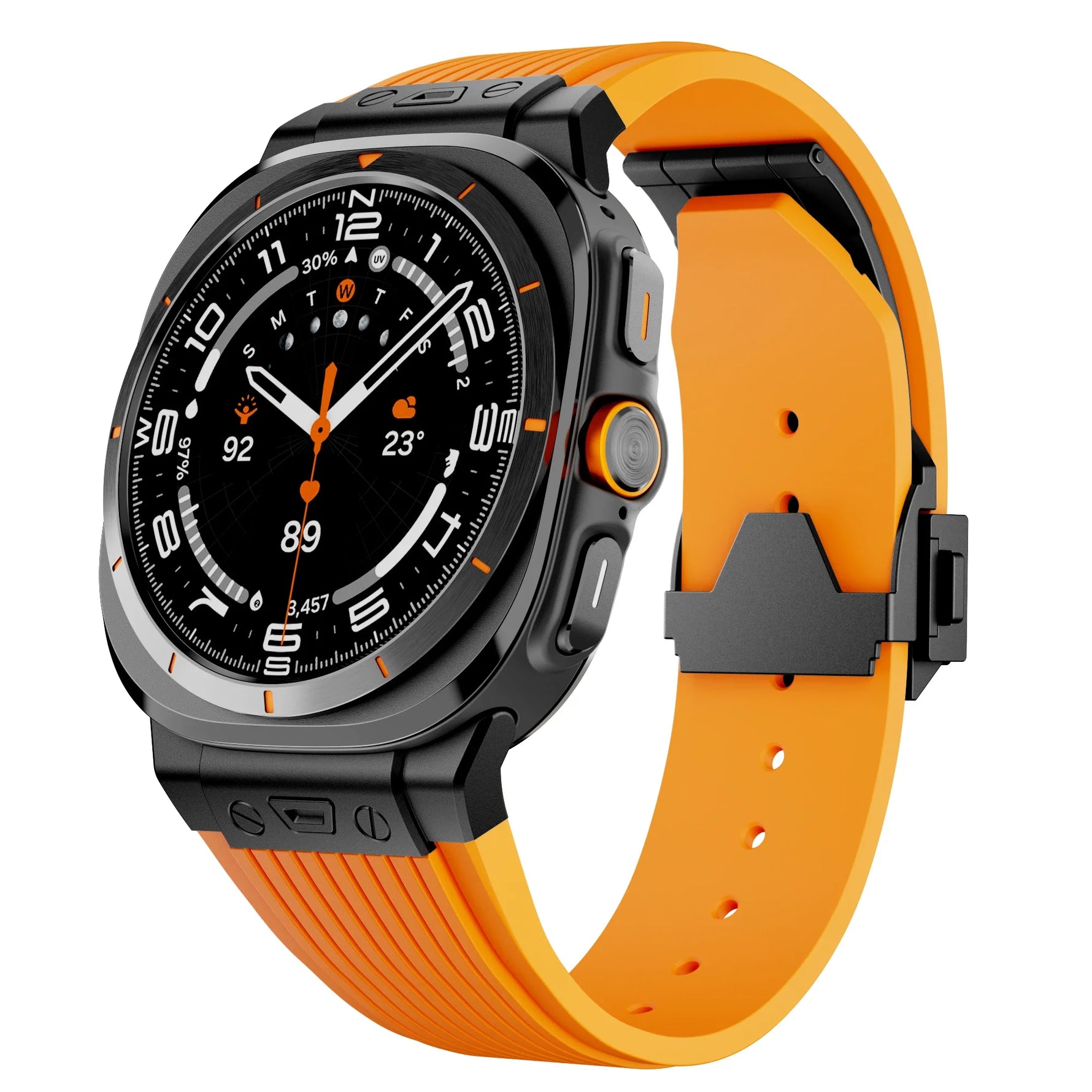 Hybrid Stainless Steel and Silicone Band for Samsung Galaxy Watch Ultra and Samsung Galaxy Watch Ultra (2025)