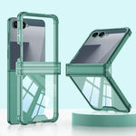 Slim Luxury Hinge Protection Case with Ring Holder for Samsung Galaxy Z Flip 7