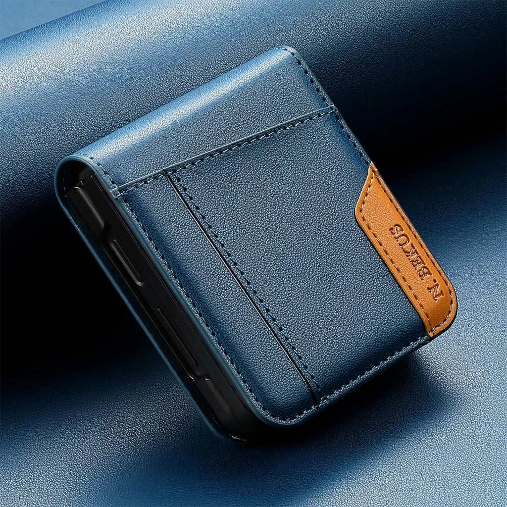 Samsung Galaxy Z Flip 7 Leather Wallet Case