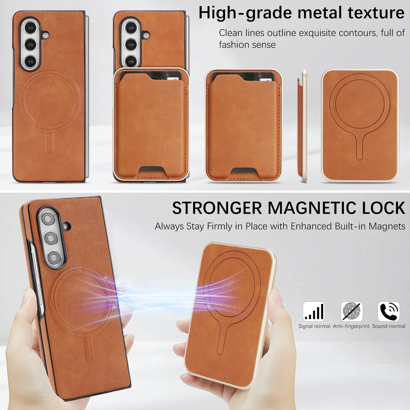 2-in-1 Magnetic Detachable Wallet Case for Samsung Galaxy Z Fold 6