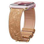 Elegant Glossy Floral Strap for Apple Watch