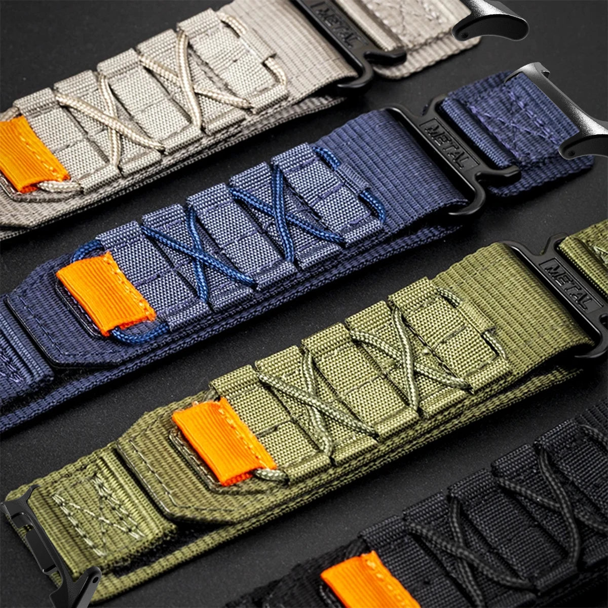 Nylon Travel Loop Band for Samsung Galaxy Watch 8 / Galaxy Watch 8 Classic