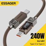 Essager 100W USB-C PD 3.1 Fast Charging Cable with LED Display