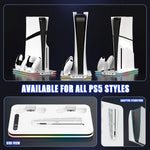 PlayStation 5 Cooling Stand with Dual Controller Charging and RGB Lights