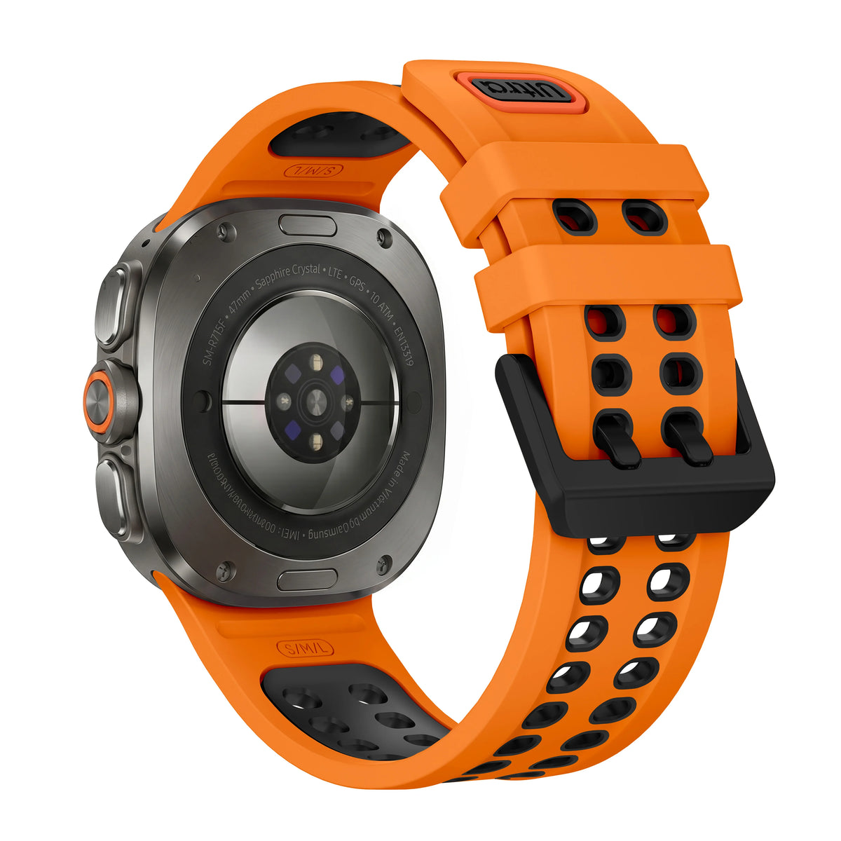 Breathable Perforated Silicone Watch Strap for Samsung Galaxy Watch Ultra 2