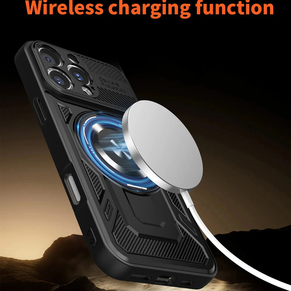 Heavy-Duty Armor MagSafe Case for iPhone 15 Series