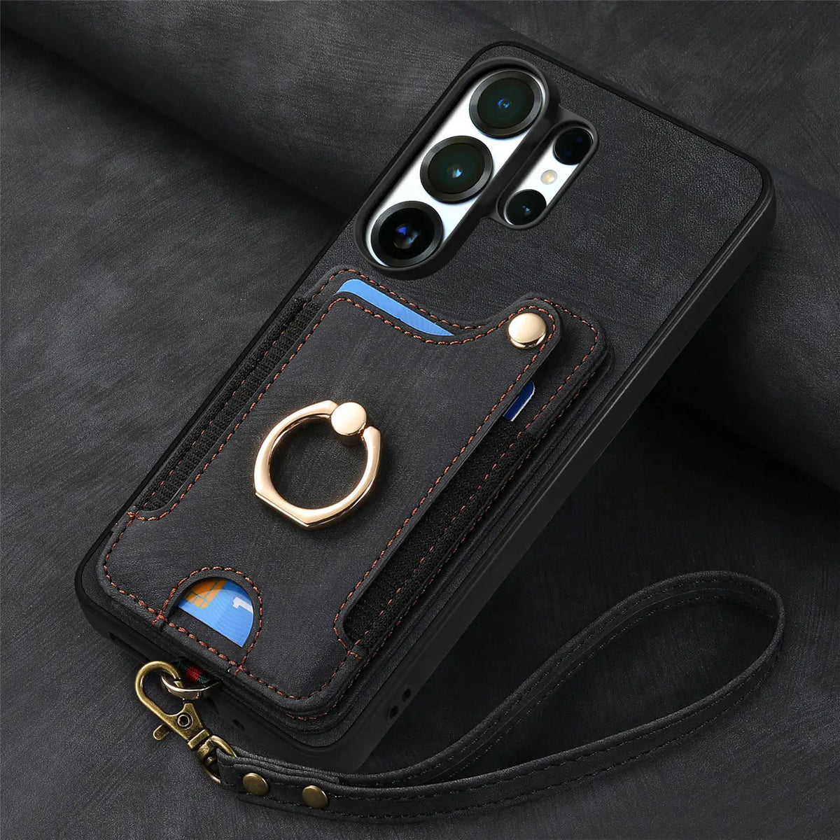 Samsung Galaxy S26 Series Leather Wallet Case with RFID Blocking